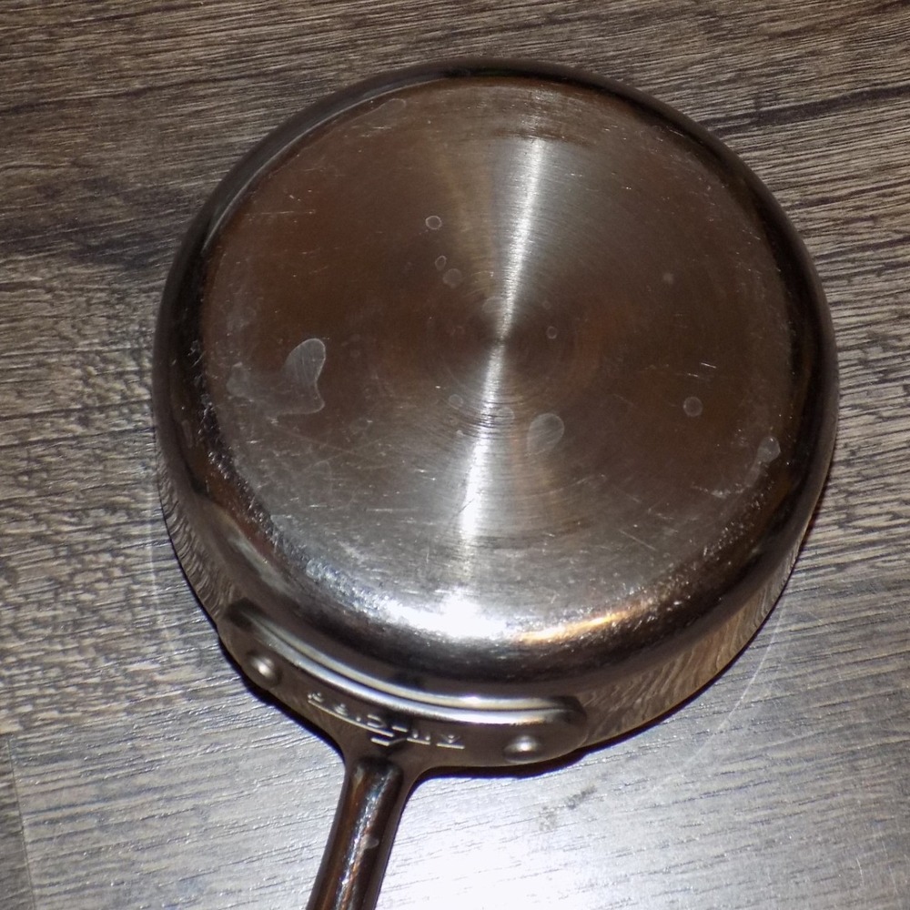 All-Clad 1qt Butter Warmer Small Sauce Pan Silver Stainless Steel Riveted Handle - Picture 5 of 7